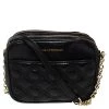 Diane Von Furstenberg Black Leather Crossbody Bag For Women