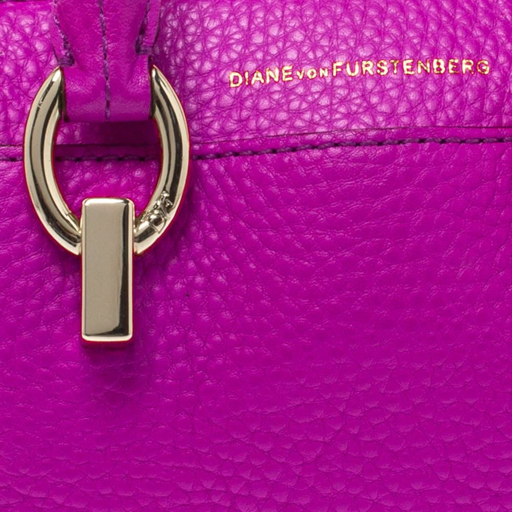 Diane Von Furstenberg Purple Grained Leather Mini Sutra Shoulder Bag For Women 5 Diane Von Furstenberg Purple Grained Leather Mini Sutra Shoulder Bag For Women - Image 5