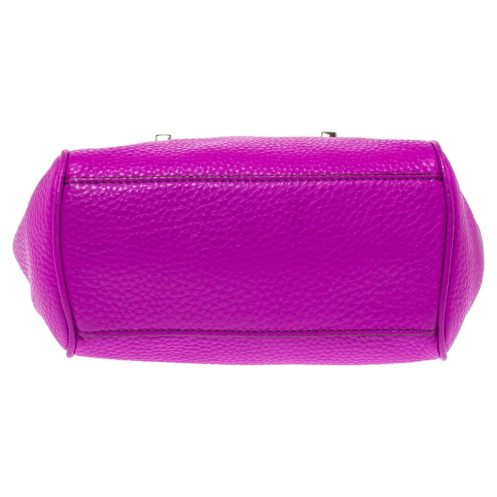 Diane Von Furstenberg Purple Grained Leather Mini Sutra Shoulder Bag For Women 6 Diane Von Furstenberg Purple Grained Leather Mini Sutra Shoulder Bag For Women - Image 6