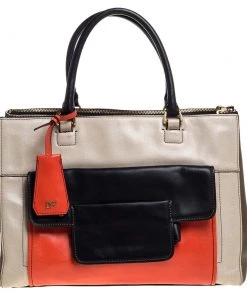 Diane Von Furstenberg Multicolor Leather Satchel For Women