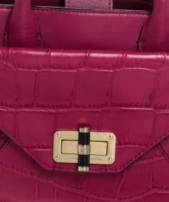 Diane Von Furstenberg Magenta Leather 440 Gallery Envelope Tote For Women -Diane Von Furstenberg shop luxury women diane von furstenberg used handbags p326434 004