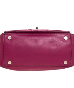 Diane Von Furstenberg Magenta Leather 440 Gallery Envelope Tote For Women -Diane Von Furstenberg shop luxury women diane von furstenberg used handbags p326434 007