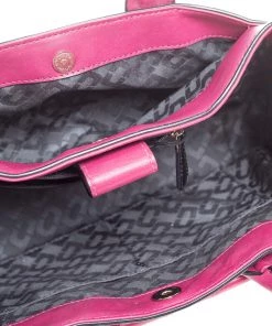 Diane Von Furstenberg Magenta Leather 440 Gallery Envelope Tote For Women -Diane Von Furstenberg shop luxury women diane von furstenberg used handbags p326434 010