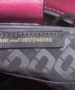 Diane Von Furstenberg Magenta Leather 440 Gallery Envelope Tote For Women -Diane Von Furstenberg shop luxury women diane von furstenberg used handbags p326434 011