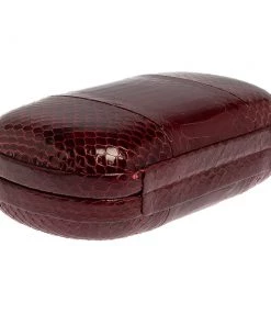 Diane Von Furstenberg Red Python Flirty Minaudiere Clutch For Women 26 Diane Von Furstenberg Red Python Flirty Minaudiere Clutch For Women -Diane Von Furstenberg shop luxury women diane von furstenberg used handbags p336364 002
