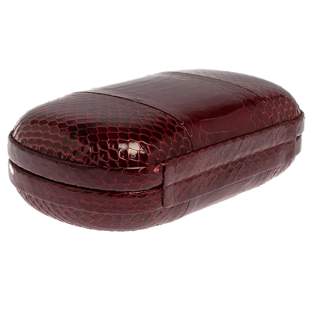 Diane Von Furstenberg Red Python Flirty Minaudiere Clutch For Women 13 Diane Von Furstenberg Red Python Flirty Minaudiere Clutch For Women - Image 13