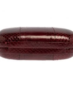 Diane Von Furstenberg Red Python Flirty Minaudiere Clutch For Women 20 Diane Von Furstenberg Red Python Flirty Minaudiere Clutch For Women -Diane Von Furstenberg shop luxury women diane von furstenberg used handbags p336364 011
