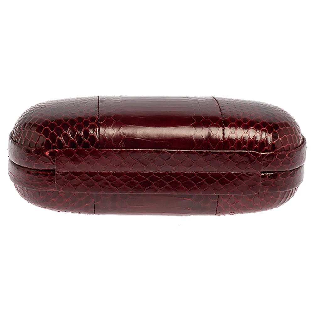 Diane Von Furstenberg Red Python Flirty Minaudiere Clutch For Women 7 Diane Von Furstenberg Red Python Flirty Minaudiere Clutch For Women - Image 7