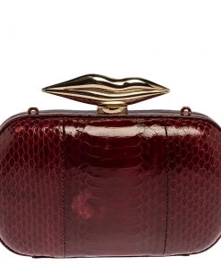 Diane Von Furstenberg Red Python Flirty Minaudiere Clutch For Women 18 Diane Von Furstenberg Red Python Flirty Minaudiere Clutch For Women -Diane Von Furstenberg shop luxury women diane von furstenberg used handbags p336364 013