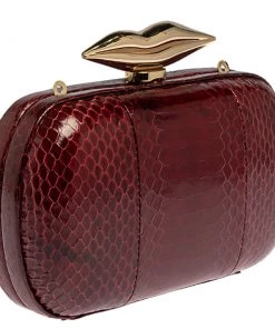 Diane Von Furstenberg Red Python Flirty Minaudiere Clutch For Women 17 Diane Von Furstenberg Red Python Flirty Minaudiere Clutch For Women -Diane Von Furstenberg shop luxury women diane von furstenberg used handbags p336364 014