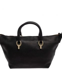 Diane Von Furstenberg Black Leather Sutra Tote For Women -Diane Von Furstenberg shop luxury women diane von furstenberg used handbags p388108 009