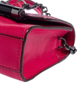 Diane Von Furstenberg Pink Leather And Python Mini Highline Micro Crossbody Bag For Women -Diane Von Furstenberg shop luxury women diane von furstenberg used handbags p388702 002