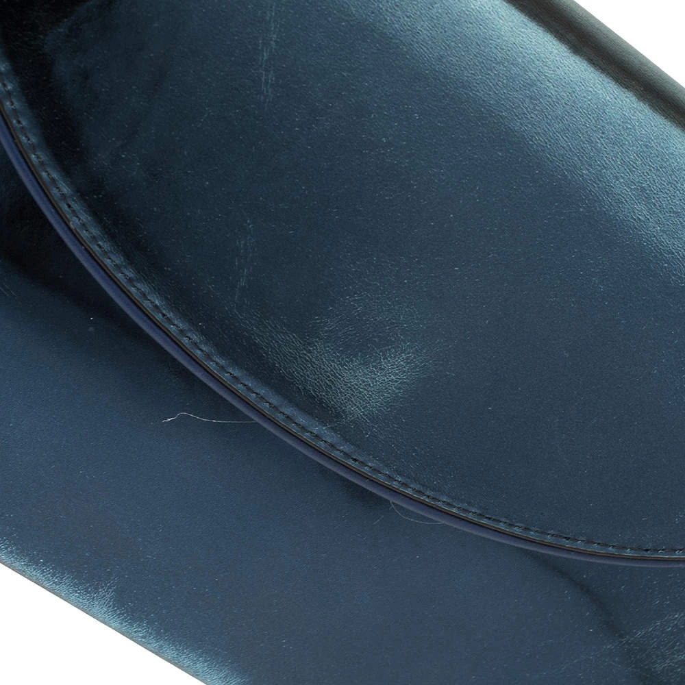 Diane Von Furstenberg Metallic Blue Patent Leather Clutch For Women 5 Diane Von Furstenberg Metallic Blue Patent Leather Clutch For Women - Image 5
