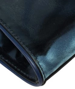 Diane Von Furstenberg Metallic Blue Patent Leather Clutch For Women 22 Diane Von Furstenberg Metallic Blue Patent Leather Clutch For Women -Diane Von Furstenberg shop luxury women diane von furstenberg used handbags p406750 009