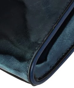 Diane Von Furstenberg Metallic Blue Patent Leather Clutch For Women 23 Diane Von Furstenberg Metallic Blue Patent Leather Clutch For Women -Diane Von Furstenberg shop luxury women diane von furstenberg used handbags p406750 010