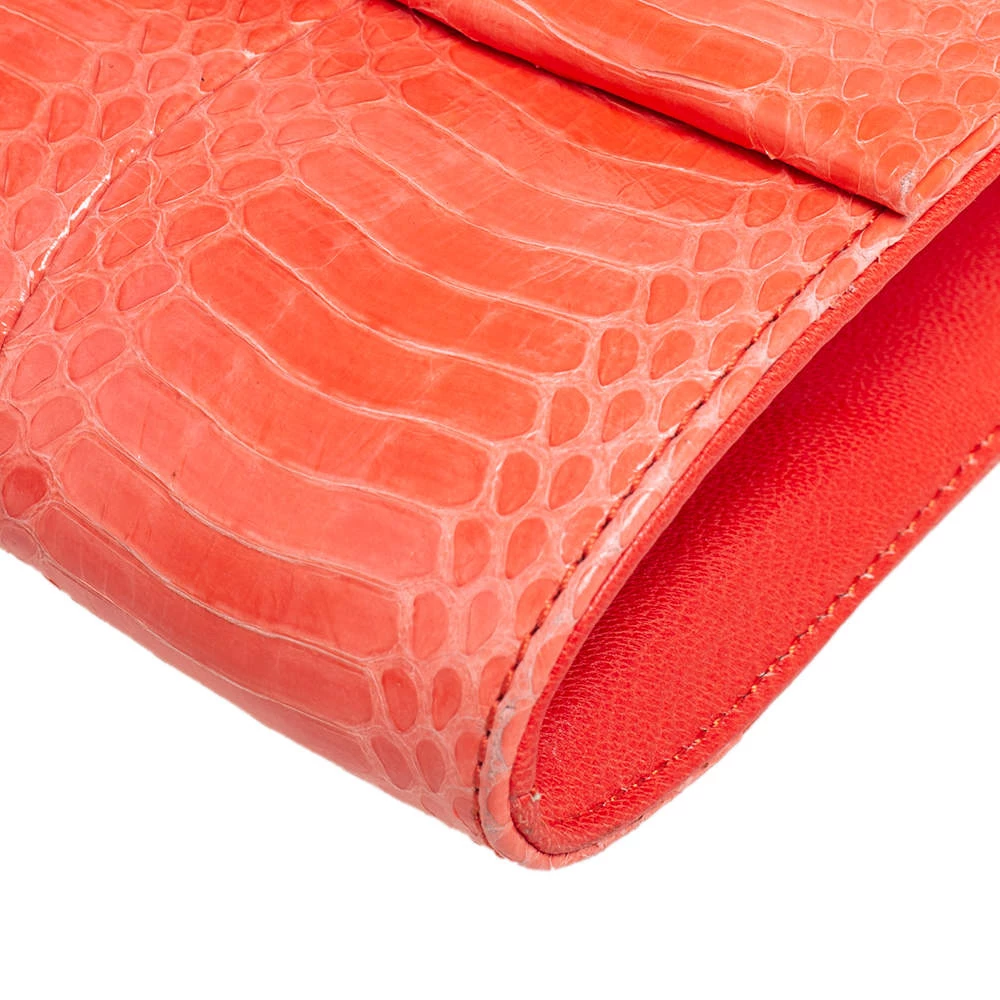 Diane Von Furstenberg Orange Snakeskin Carolina Lips Crossbody Bag For Women 12 Diane Von Furstenberg Orange Snakeskin Carolina Lips Crossbody Bag For Women - Image 12