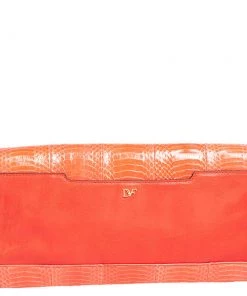 Diane Von Furstenberg Orange Snakeskin Carolina Lips Crossbody Bag For Women 15 Diane Von Furstenberg Orange Snakeskin Carolina Lips Crossbody Bag For Women -Diane Von Furstenberg shop luxury women diane von furstenberg used handbags p487997 008