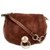 Diane Von Furstenberg Brown Leather Shoulder Bag For Women