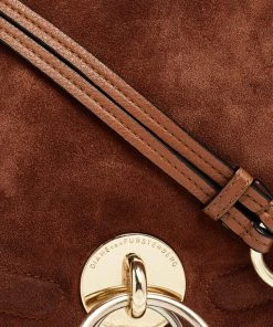 Diane Von Furstenberg Brown Leather Shoulder Bag For Women -Diane Von Furstenberg shop luxury women diane von furstenberg used handbags p494335 009