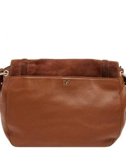 Diane Von Furstenberg Brown Leather Shoulder Bag For Women -Diane Von Furstenberg shop luxury women diane von furstenberg used handbags p494335 1631937650 013