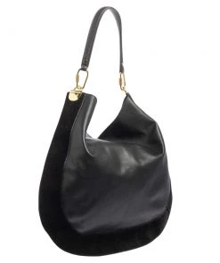 Diane Von Furstenberg Black Leather And Suede Moon Whisky Hobo For Women 14 Diane Von Furstenberg Black Leather And Suede Moon Whisky Hobo For Women -Diane Von Furstenberg shop luxury women diane von furstenberg used handbags p500147 007