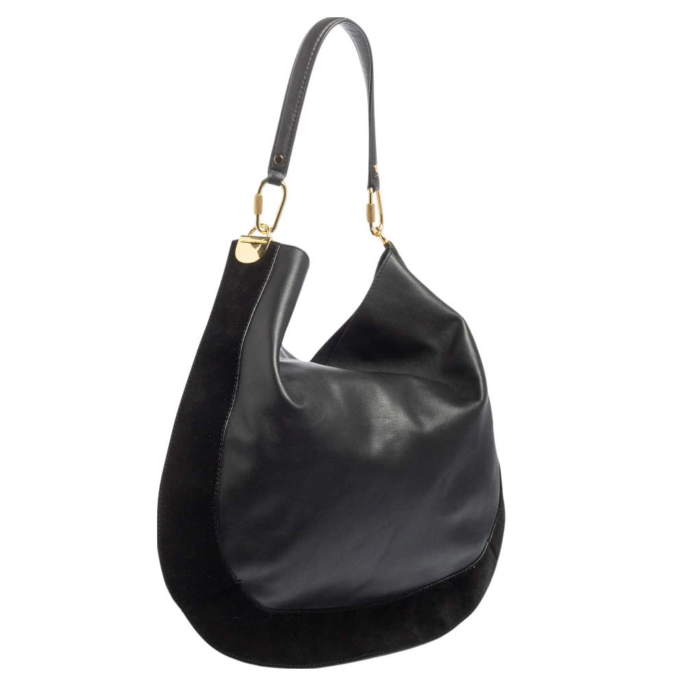 Diane Von Furstenberg Black Leather And Suede Moon Whisky Hobo For Women 3 Diane Von Furstenberg Black Leather And Suede Moon Whisky Hobo For Women - Image 3
