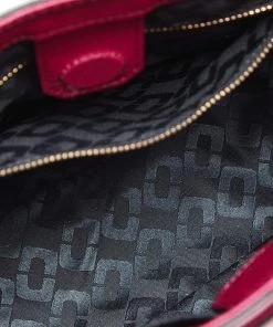 Diane Von Furstenberg Fuchsia Leather On The Go Tote For Women -Diane Von Furstenberg shop luxury women diane von furstenberg used handbags p502440 005