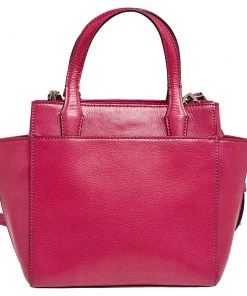 Diane Von Furstenberg Fuchsia Leather On The Go Tote For Women -Diane Von Furstenberg shop luxury women diane von furstenberg used handbags p502440 009