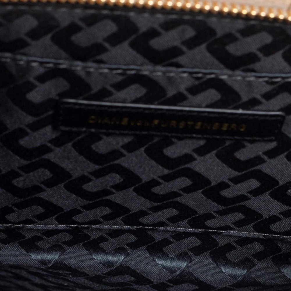 Diane Von Furstenberg Beige Croc Embossed Nubuck Leather 440 Les Crossbody Bag For Women 8 Diane Von Furstenberg Beige Croc Embossed Nubuck Leather 440 Les Crossbody Bag For Women - Image 8