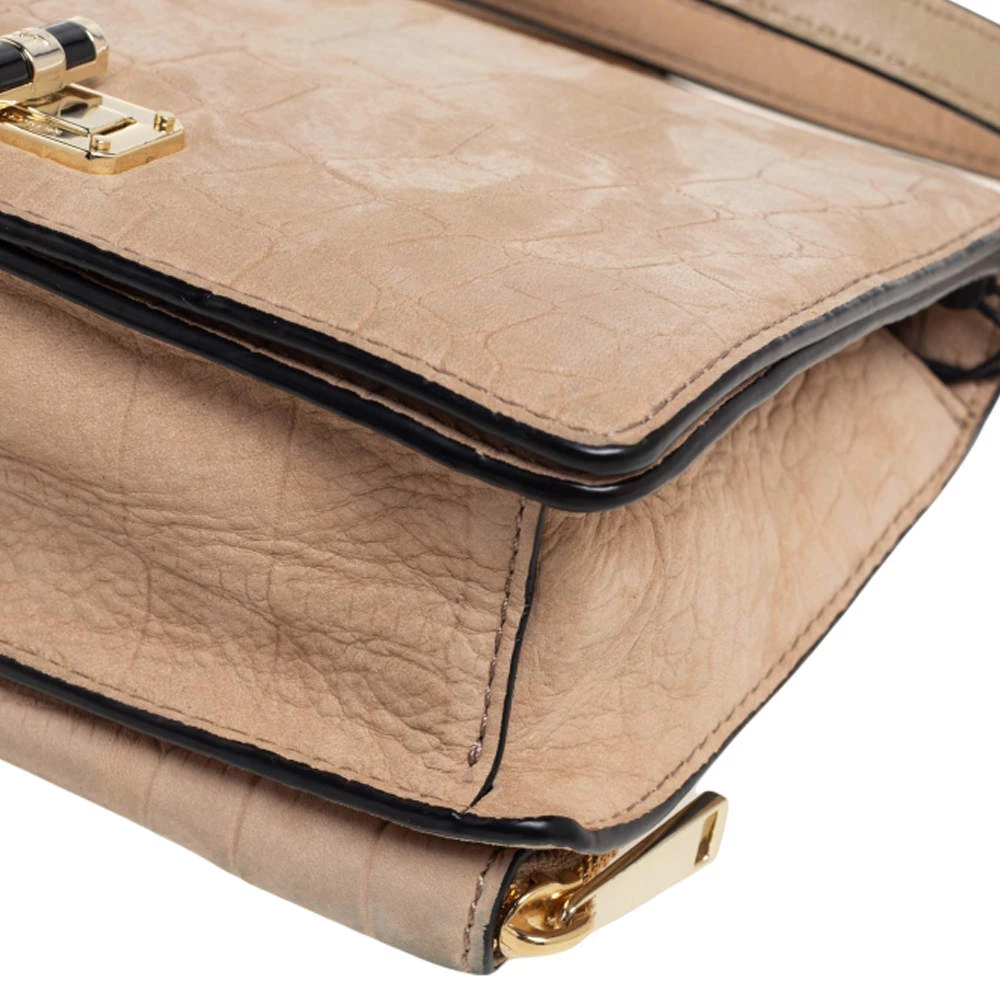 Diane Von Furstenberg Beige Croc Embossed Nubuck Leather 440 Les Crossbody Bag For Women 12 Diane Von Furstenberg Beige Croc Embossed Nubuck Leather 440 Les Crossbody Bag For Women - Image 12