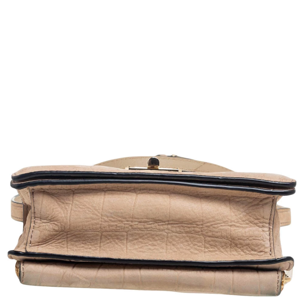 Diane Von Furstenberg Beige Croc Embossed Nubuck Leather 440 Les Crossbody Bag For Women 6 Diane Von Furstenberg Beige Croc Embossed Nubuck Leather 440 Les Crossbody Bag For Women - Image 6