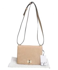 Diane Von Furstenberg Beige Croc Embossed Nubuck Leather 440 Les Crossbody Bag For Women 21 Diane Von Furstenberg Beige Croc Embossed Nubuck Leather 440 Les Crossbody Bag For Women -Diane Von Furstenberg shop luxury women diane von furstenberg used handbags p505544 013