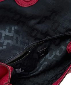 Diane Von Furstenberg Pink Lizard Embossed Leather 440 Envelope Clutch For Women -Diane Von Furstenberg shop luxury women diane von furstenberg used handbags p534214 001