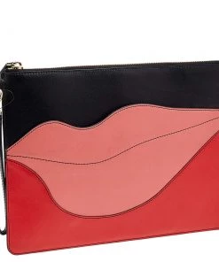 Diane Von Furstenberg Multicolor Leather Lip Zip Pouch For Women 13 Diane Von Furstenberg Multicolor Leather Lip Zip Pouch For Women -Diane Von Furstenberg shop luxury women diane von furstenberg used handbags p550427 012
