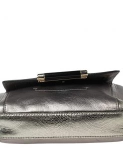 Diane Von Furstenberg Grey/Metallic Lizard Embossed And Leather Mini 440 Shoulder Bag For Women 16 Diane Von Furstenberg Grey/Metallic Lizard Embossed And Leather Mini 440 Shoulder Bag For Women -Diane Von Furstenberg shop luxury women diane von furstenberg used handbags p574477 002