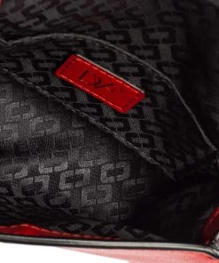 Diane Von Furstenberg Red Python Effect And Leather Mini Micro Highline Crossbody Bag For Women -Diane Von Furstenberg shop luxury women diane von furstenberg used handbags p601069 002